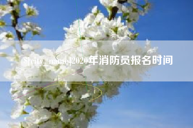 宝应县2020年消防员报名时间