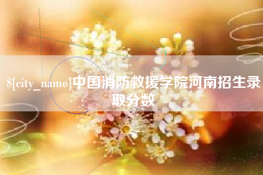 宝应县中国消防救援学院河南招生录取分数