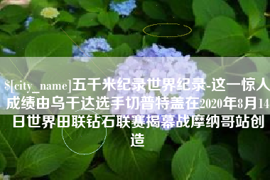 宝应县五千米纪录世界纪录-这一惊人成绩由乌干达选手切普特盖在2020年8月14日世界田联钻石联赛揭幕战摩纳哥站创造