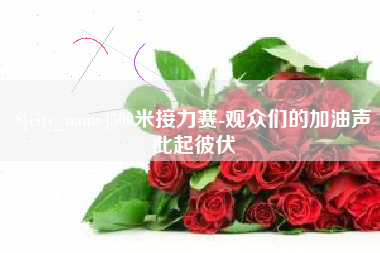 宝应县500米接力赛-观众们的加油声此起彼伏