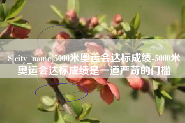 宝应县5000米奥运会达标成绩-5000米奥运会达标成绩是一道严苛的门槛