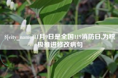 宝应县11月9日是全国119消防日,为积极推进修改病句