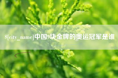 宝应县中国9块金牌的奥运冠军是谁