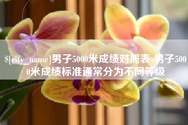 宝应县男子5000米成绩对照表-男子5000米成绩标准通常分为不同等级