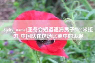 宝应县亚冬会短道速滑男子5000米接力-中国队在这场比赛中的表现