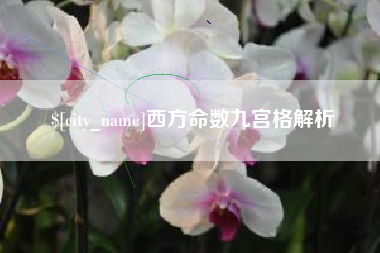 宝应县西方命数九宫格解析