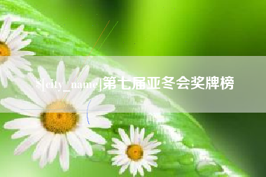 宝应县第七届亚冬会奖牌榜