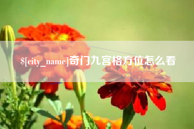 宝应县奇门九宫格方位怎么看
