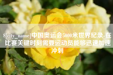 宝应县中国奥运会5000米世界纪录-在比赛关键时刻需要运动员能够迅速加速冲刺