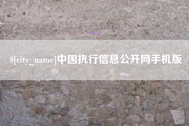 宝应县中国执行信息公开网手机版