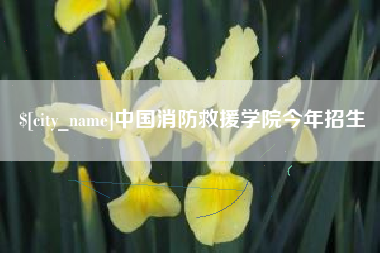 宝应县中国消防救援学院今年招生