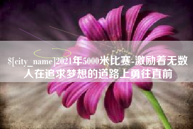 宝应县2021年5000米比赛-激励着无数人在追求梦想的道路上勇往直前