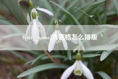 宝应县九宫格怎么排版