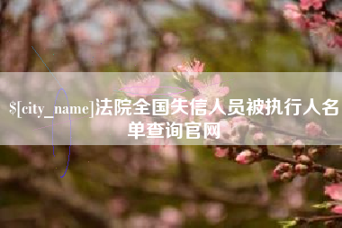 宝应县法院全国失信人员被执行人名单查询官网