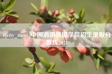 宝应县中国消防救援学院招生录取分数线2021