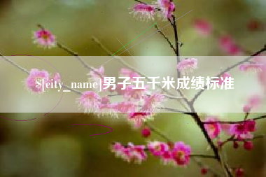 宝应县男子五千米成绩标准