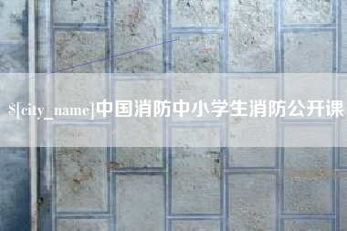 宝应县中国消防中小学生消防公开课