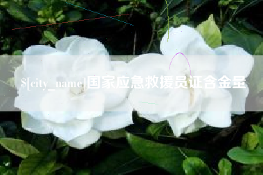 宝应县国家应急救援员证含金量