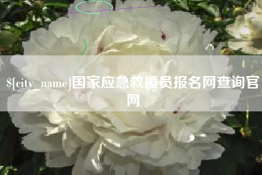 宝应县国家应急救援员报名网查询官网