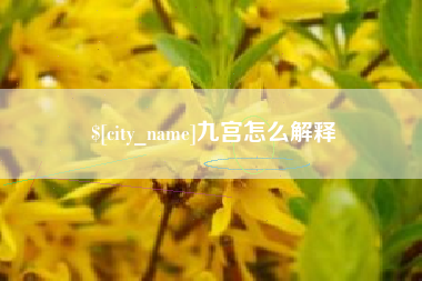 宝应县九宫怎么解释