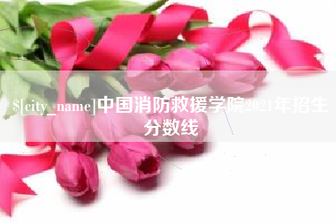 宝应县中国消防救援学院2021年招生分数线