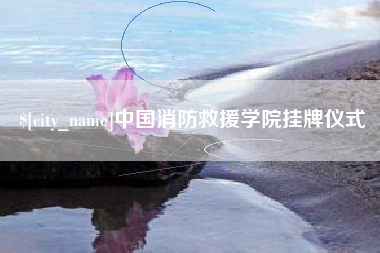 宝应县中国消防救援学院挂牌仪式