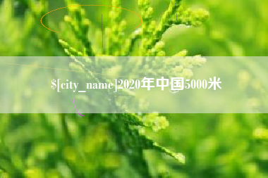 宝应县2020年中国5000米
