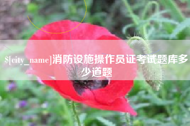 宝应县消防设施操作员证考试题库多少道题